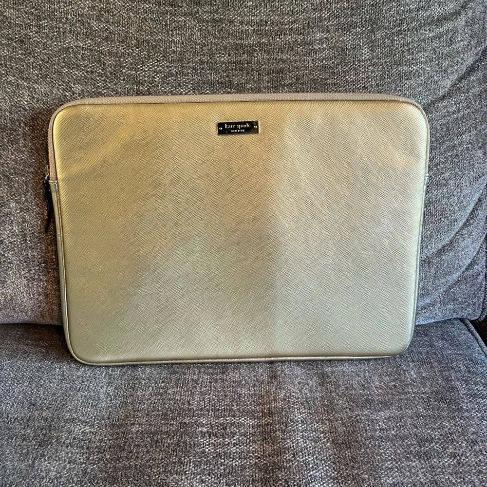 Kate Spade Metallic Gold Laptop Case